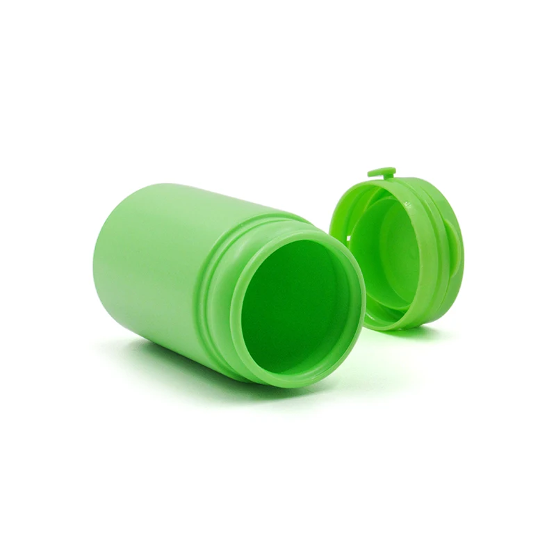 50ml/80ml/100ml/120ml HDPE Plastic Bottle for Xylitol Chewing Gum Cream Jar Customized Color Round Flip Top Rip Pull Jars