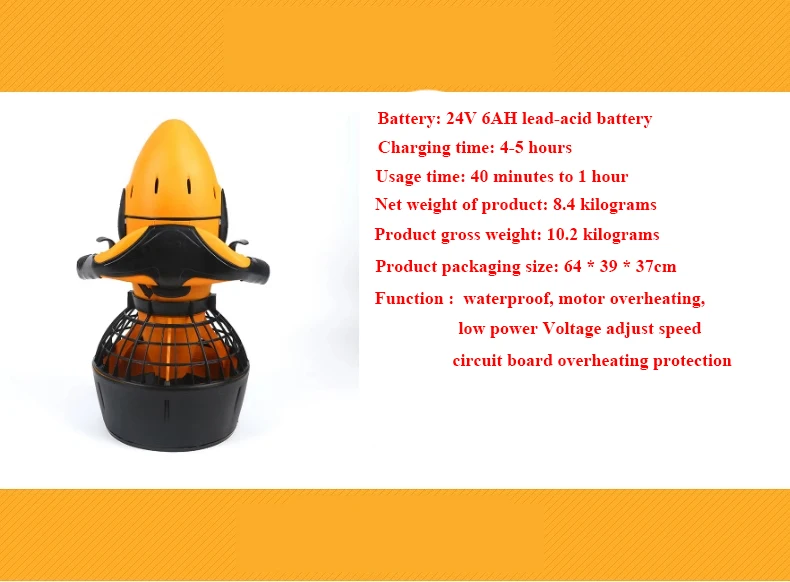 Diving Equipment Underwater Thrusters Underwater Thrusters Diving boosters Underwater Photography Aircraft Handheld Swimming