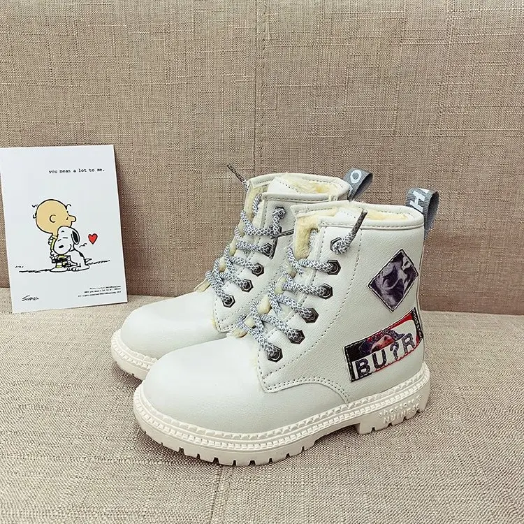 2020 China Wholesale High Ankle Yellow White Cute Children Boots Kids Girls Boots Boys