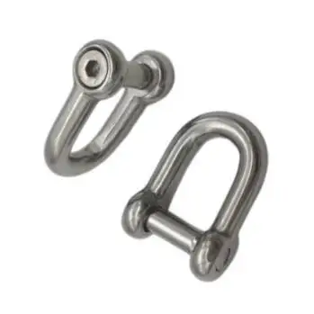 L Hexagon Socket Head Pin Dee Shackle stainless steel 316 marine rigging hardware