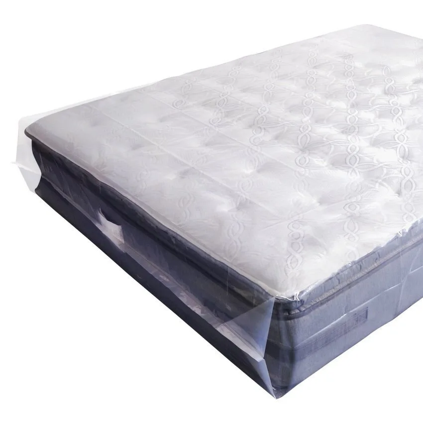 Packing Bag for Mattress Queen Moving Plastic Sample Carton Square Bottom Bag Heat Seal LDPE Storage Gravure Printing HDPE HS