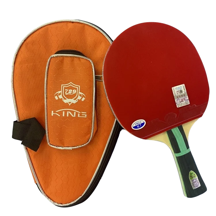 cheap price pimples in ITTF approved rubber 729 friendship king silver 4 star table tennis pingpong racket paddle bat