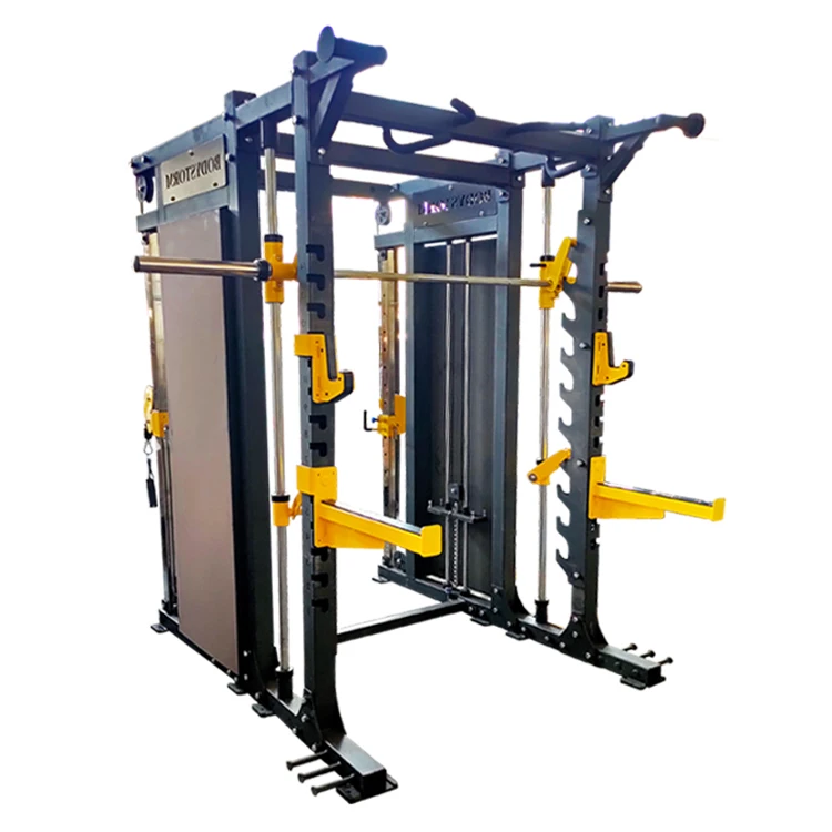 2022 Commercial Gym Equipment Multi-Functional Smith Functional Trainer Squat Rack One-of-a-Kind 3 Station Fitness Benches Racks