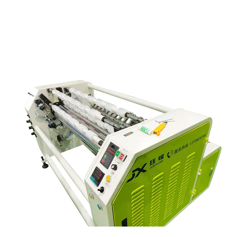 JX-1000 Double working and Double Preparation Stretch Film Slitting Machine