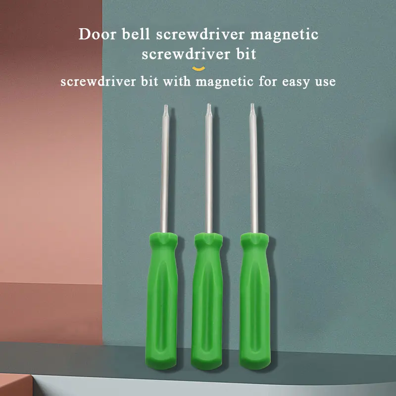 Door bell T6 torx star head screwdriver hexagonal hole screwdriver security screw driver 6 point small star magnetic screwdriver