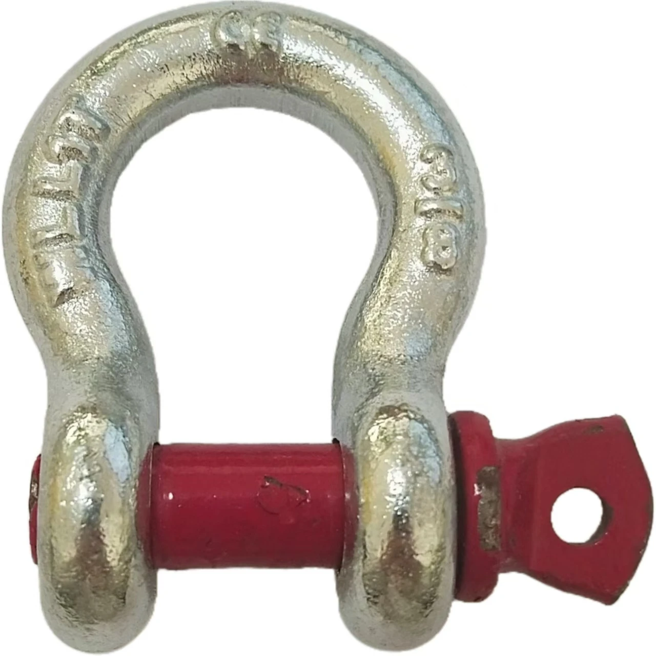 US Type G-209 Drop Forged Bow Shackle Quenched Tempered with Alloy Pins Galvanized Steel for Mining Heavy Industry Applications
