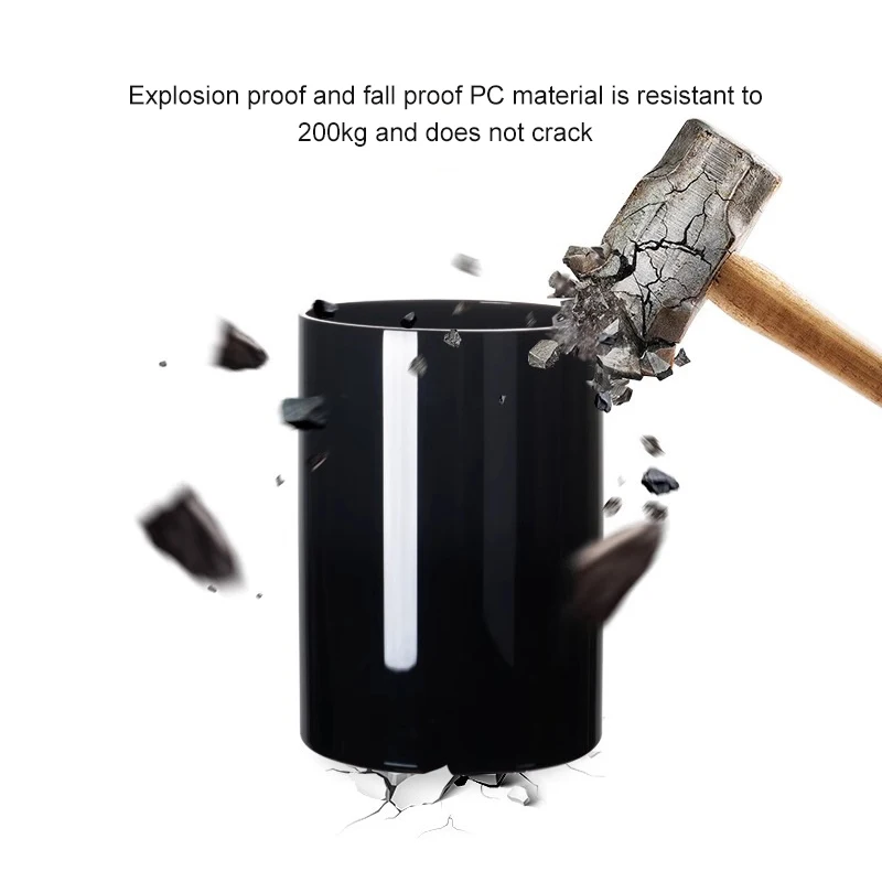 European modern simple glass black straight cylinder advanced sense vase