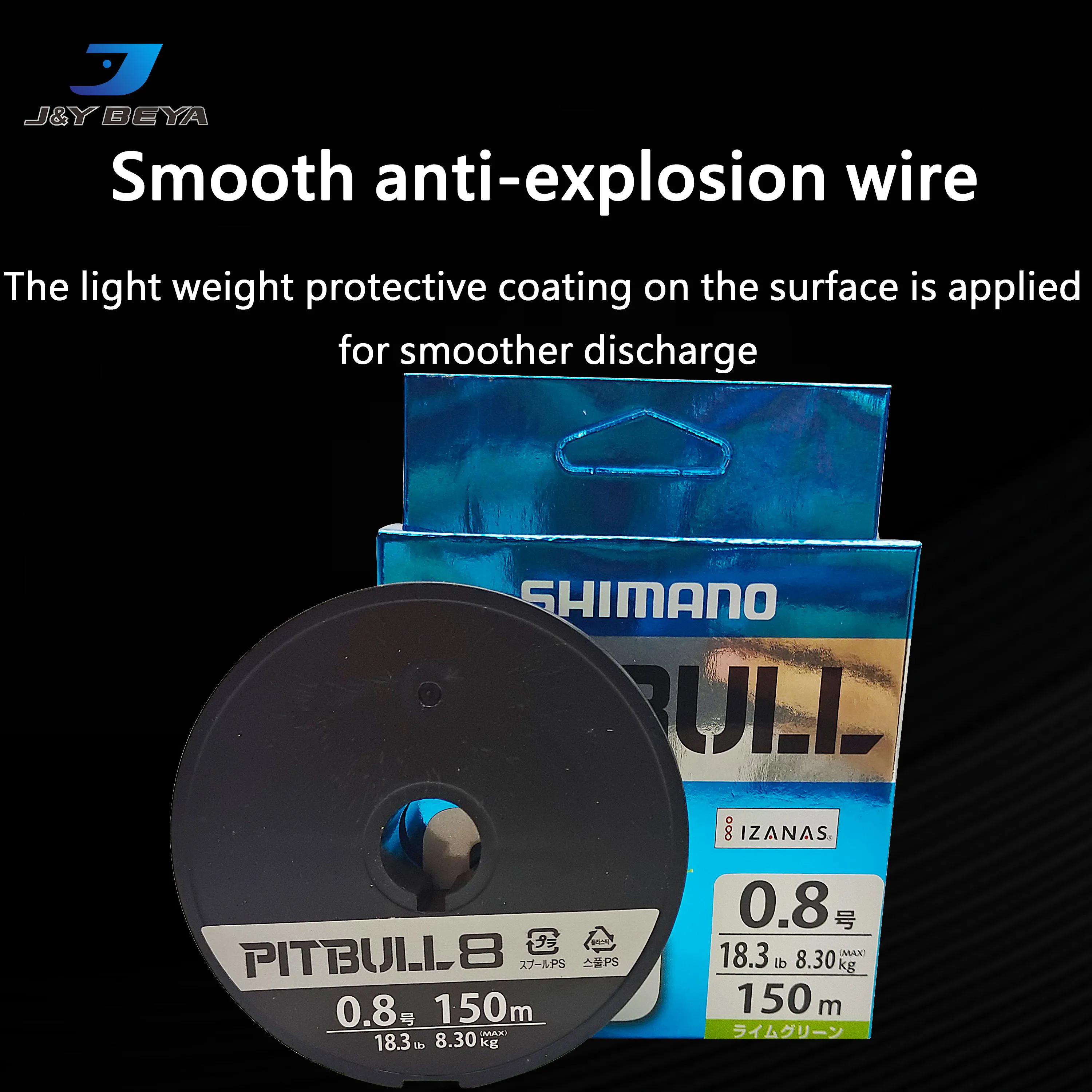 PE main line strong tension subline X8 braided anti-bite fishing line