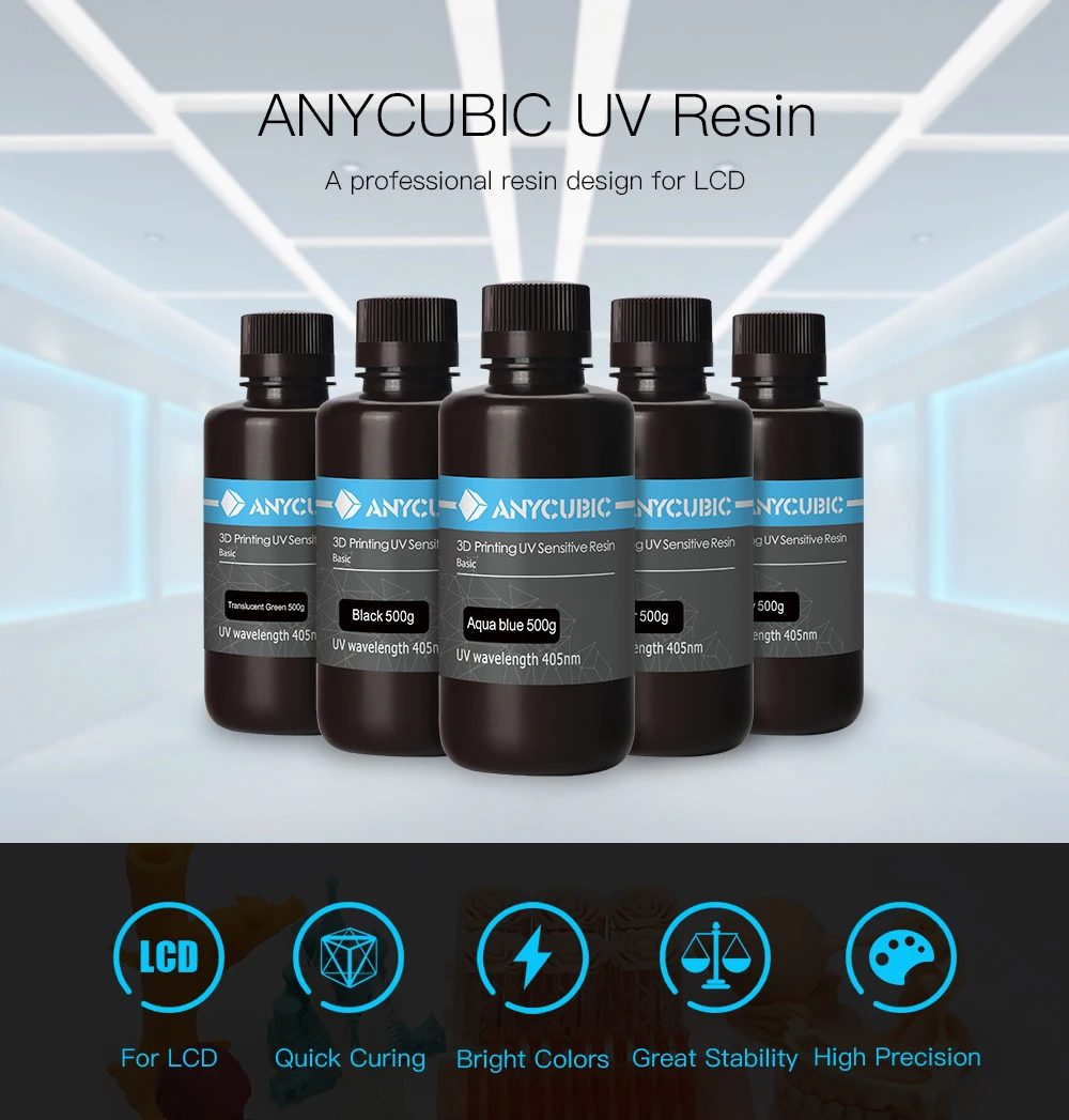 ANYCUBIC Resins Manufacturer Newest 3d Printer Design High Accuracy Resin 3d Printer for Sale