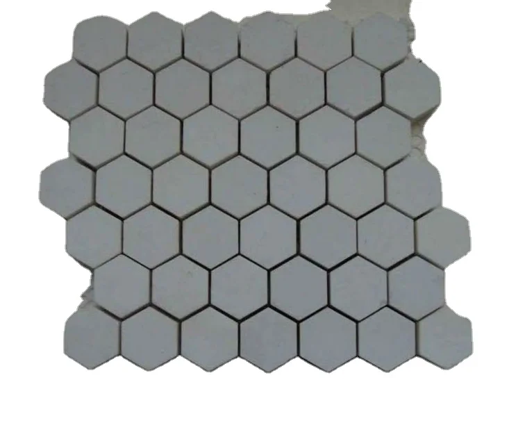 Wear resistant hexagon alumina ceramic lining tile hex tablet