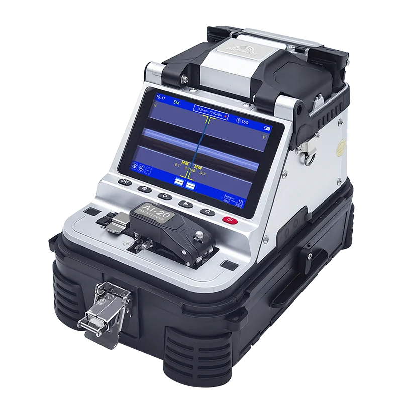 Signalfire Upgraded FTTH Fusion Splicer AI20 AI30 Core Alignment Splicing Machine with Built-in Electric One-step Fiber Cleaver