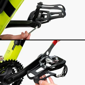2022 New Product Bike Pedals Compatible 9/16' Pedals Cleats Included Bicycle Pedals With Toe Clips