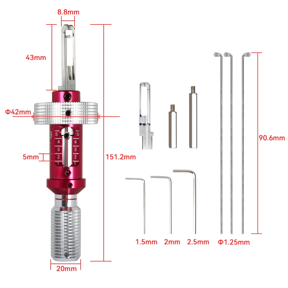 High Quality Professional Civil for Israel Mul-T Lock Opening Tool Locksmith Supplies Hardware Maintenance Tools