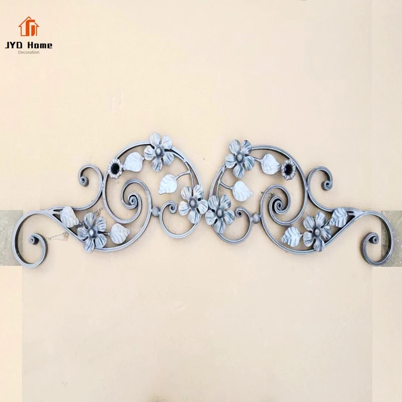 JYD Ornamental Wrought Iron Flower Panels For Stair Railing
