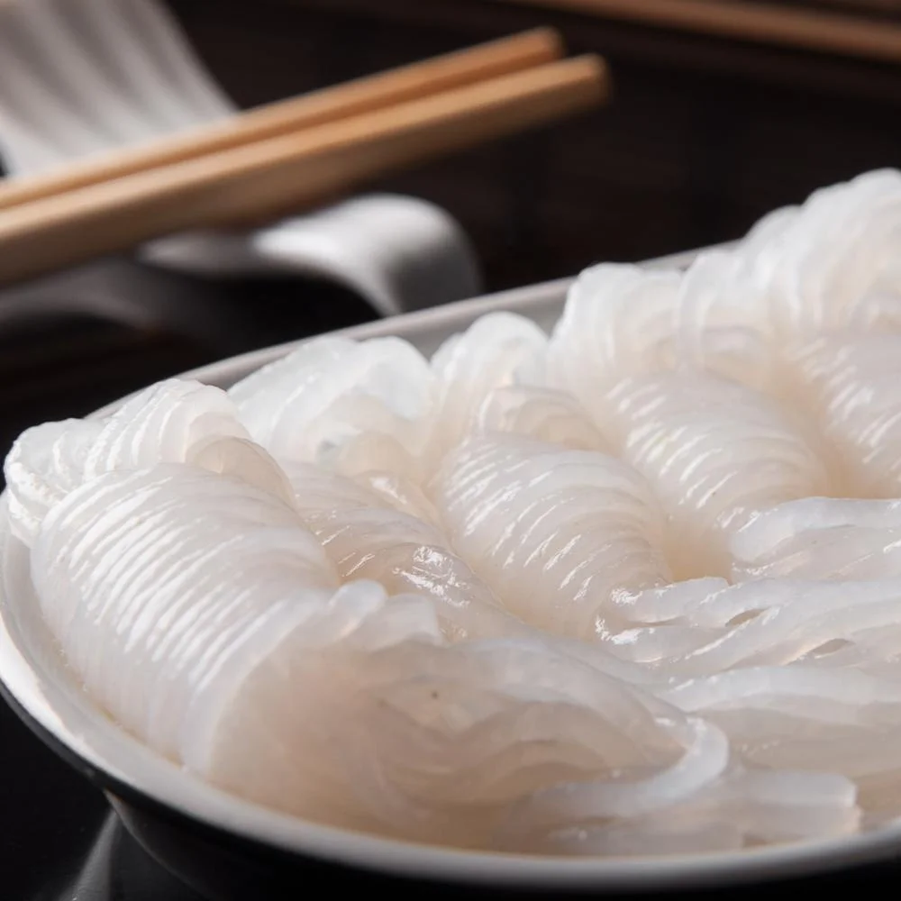 Chinese organic konjac chips Shirataki noodles Konjac knots Italian Japanese Korean noodles High quality instant konjac rolls