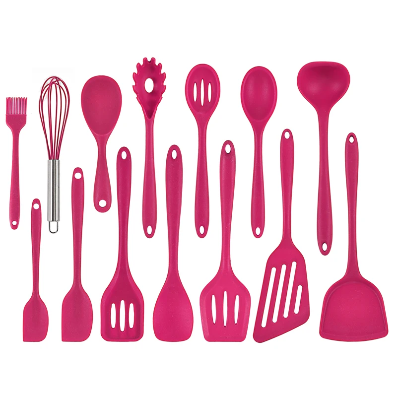 Wholesale Kitchen Utensils 10pcs Silicone Cooking Scrapers And Spatulas Accessories Set