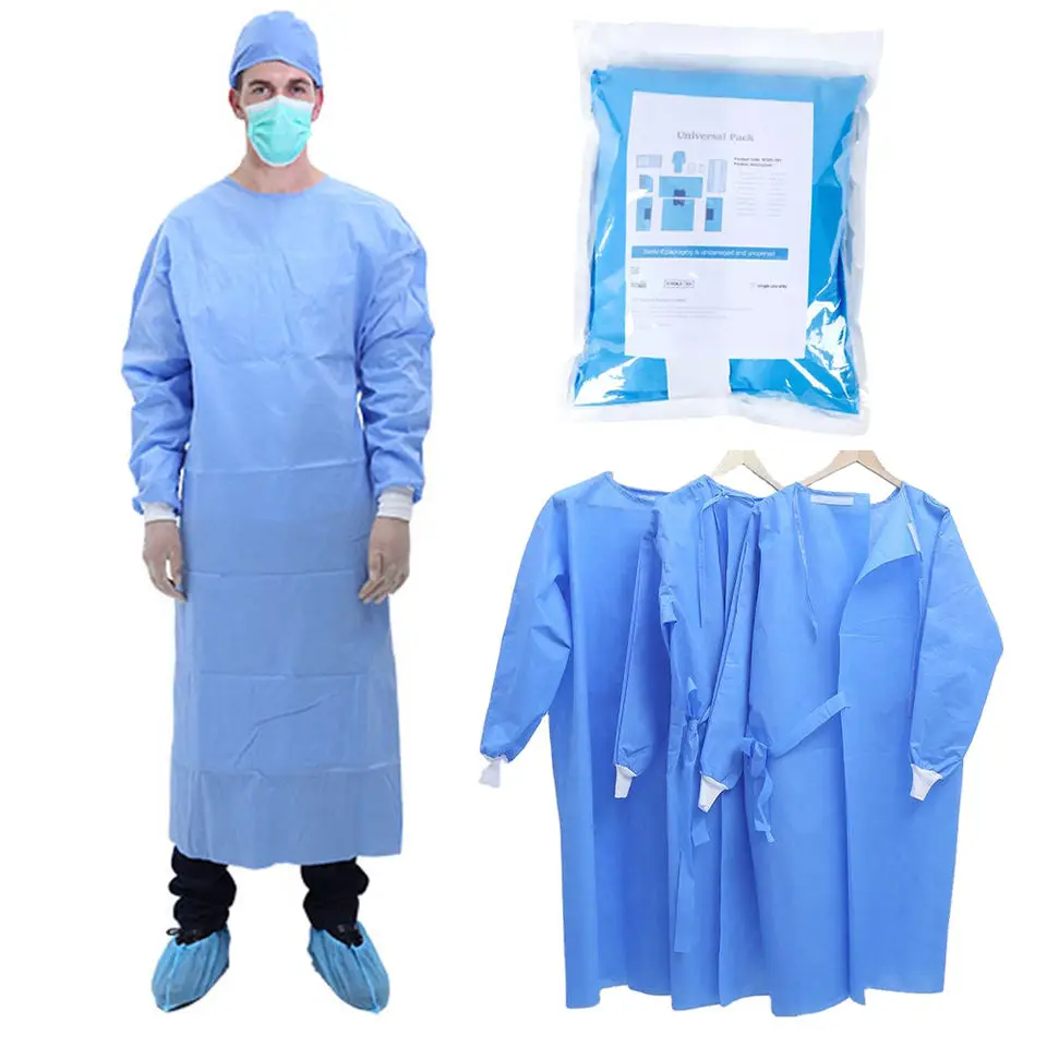 Protective Medical Doctor Hospital Reinforced Disposable Surgical Sterile Drapes And Gowns