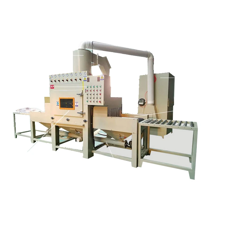 conveyor belt automatic sand blasting machine automatic sandblaster