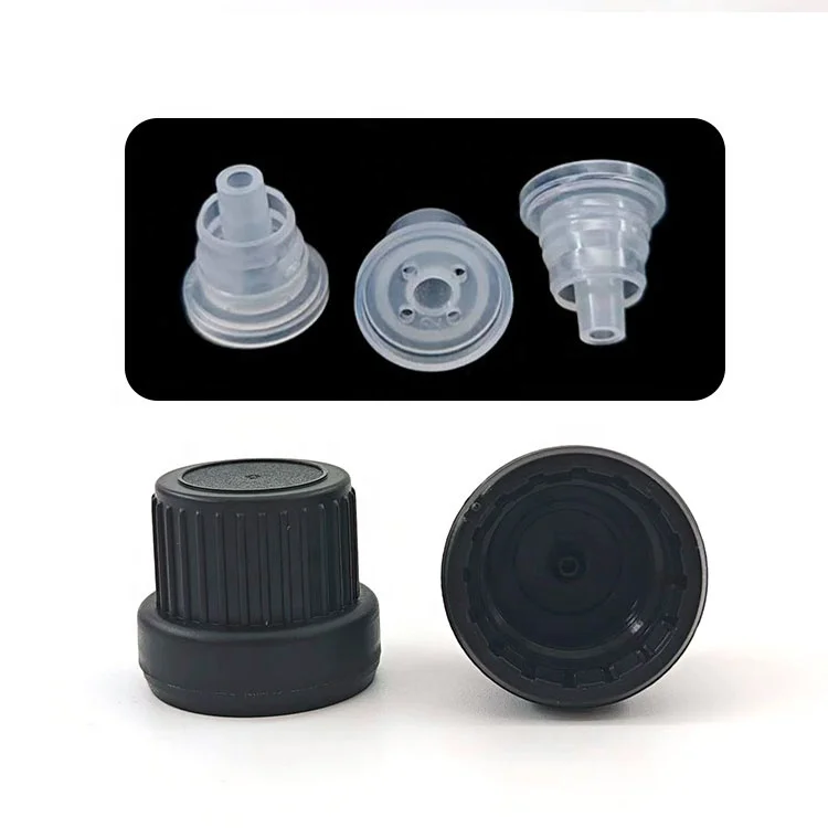 18mm Plastic Bottle Cap anti theft fuel caps essential oil accessory essential oil bottle cap accessory childproof theftproof