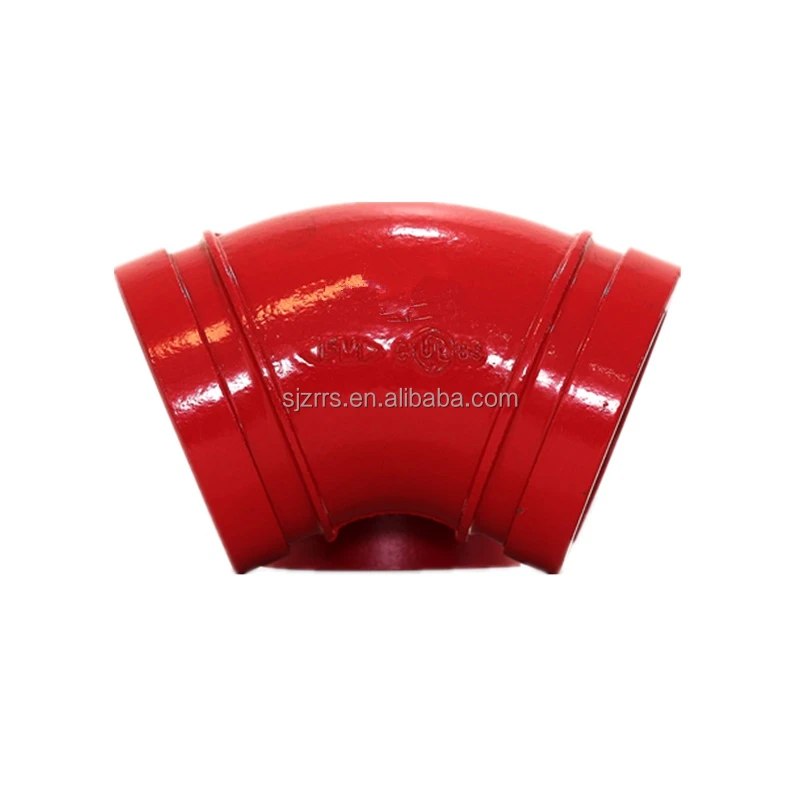 Grooved Pipe and Fitting elbow Flange Adaptor Used in The Fire Protective Pipe Iron Equal