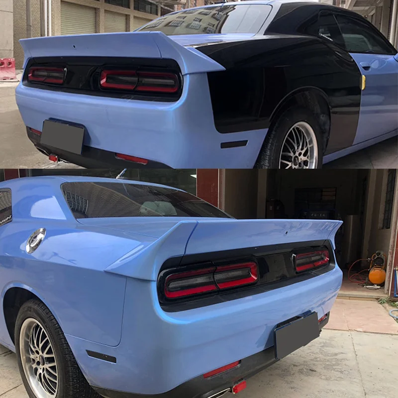 LB Style 3K Real Carbon Fiber Rear Spoiler For Dodge Challenger FRP Ducktail Trunk Wing Body kits Car Parts