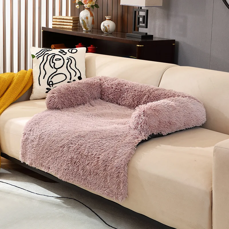 Drop Shipping Eco Friendly Pets Stuff Faux Fur Pet Bed Comfortable Luxury Washable Detachable Plush Dogs Sleeping Mat Fluffy