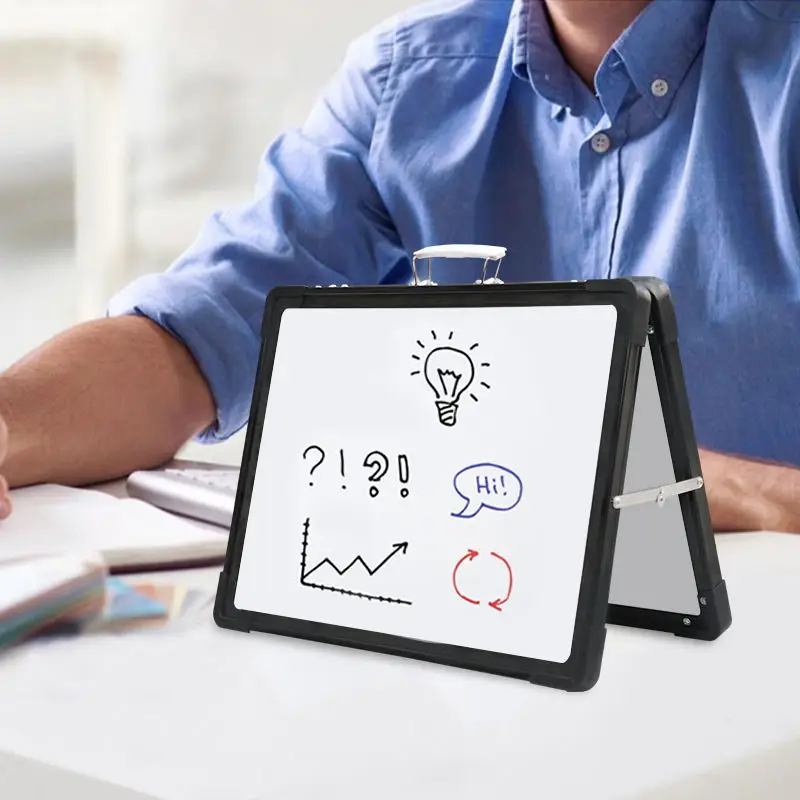 Foldable Magnetic Easel White Board desktop whiteboard memo message