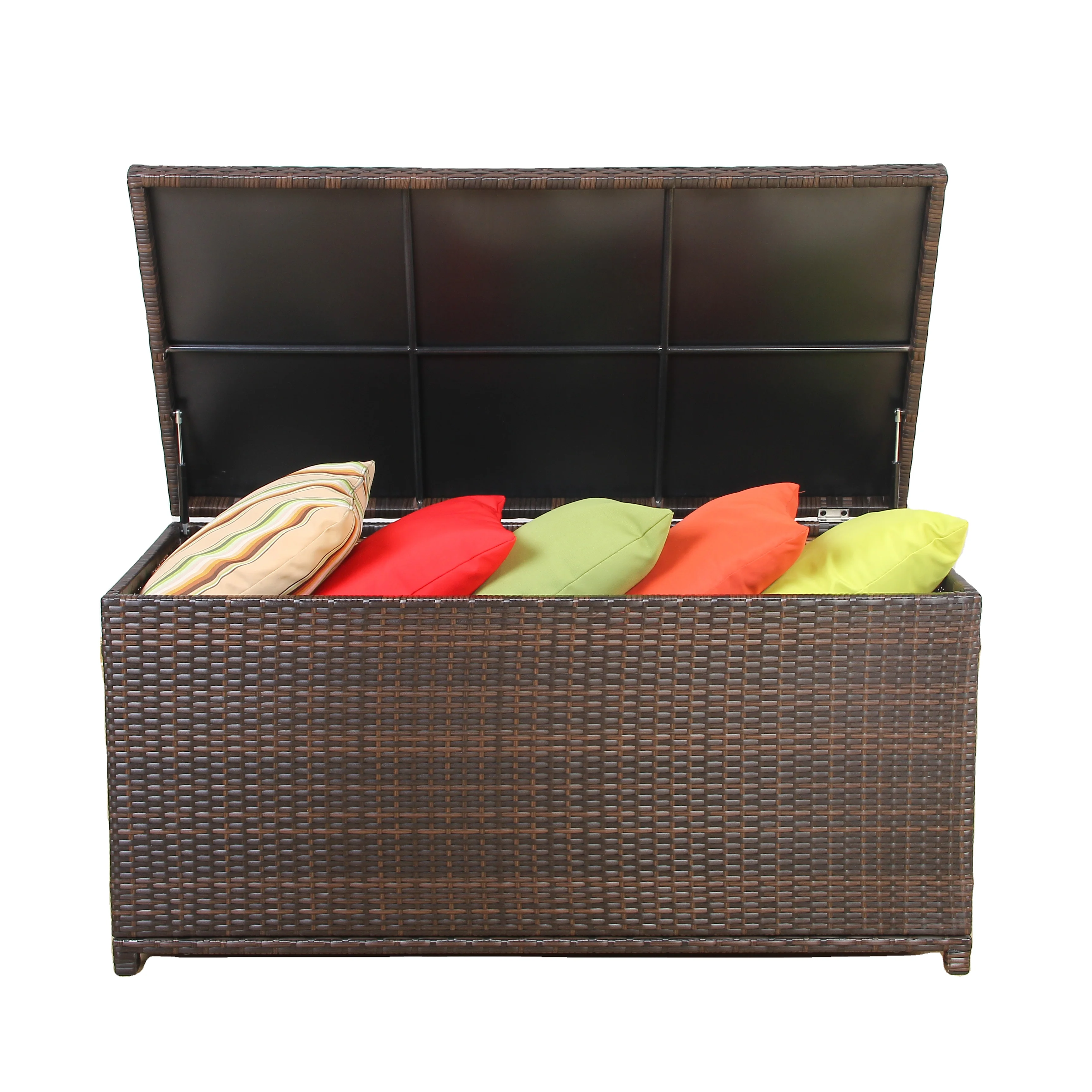 YOHO Rattan Outdoor Garden Modern Wicker Container Large Storage Box
