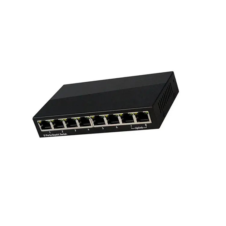 Extremely Fast Network Connection 8-port Industrial Non Managed Gigabit Switch Industrial Ethernet