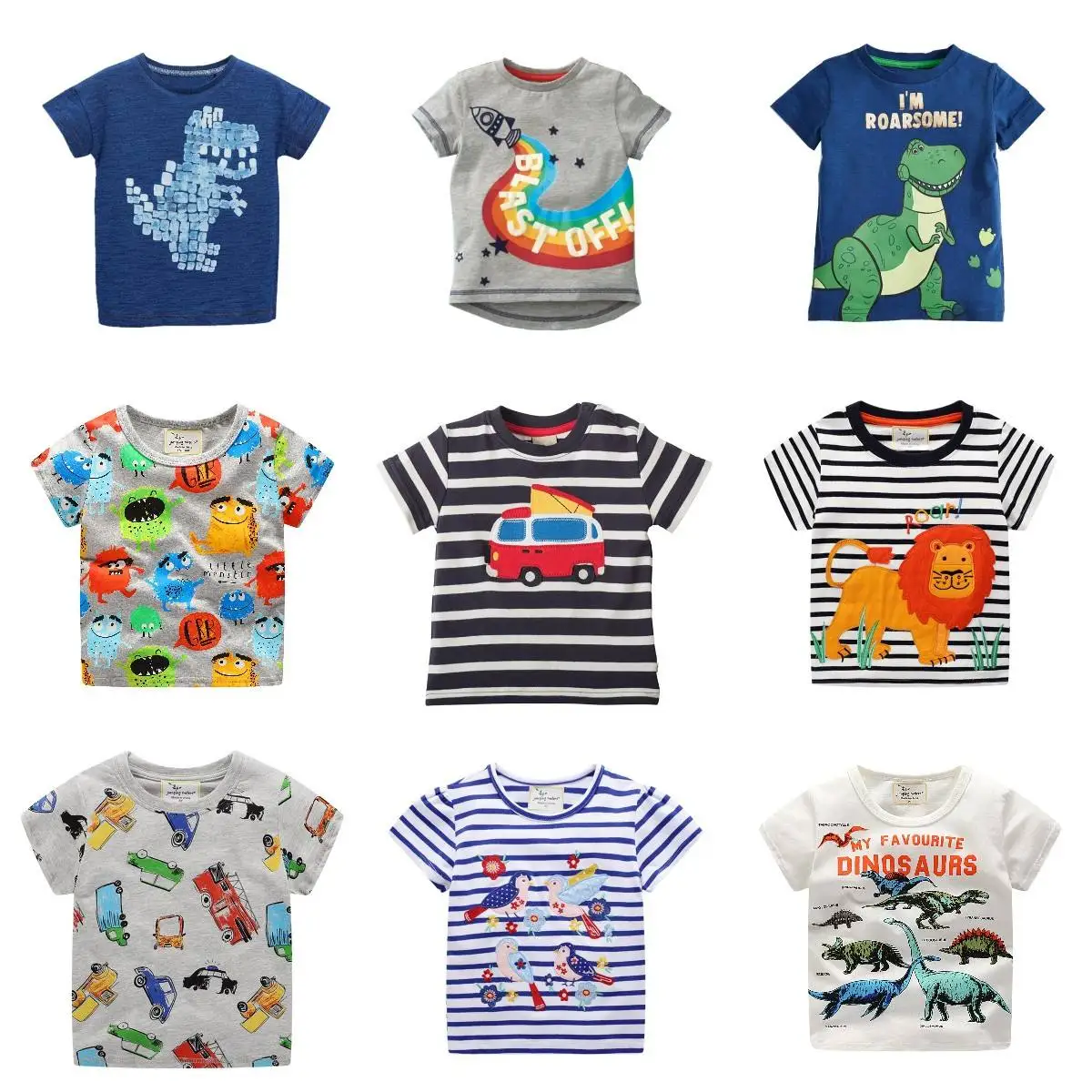 New Products Kids Summer Kids Shirts Short Sleeve Boys T-Shirts Boys Cotton Custom T-Shirts
