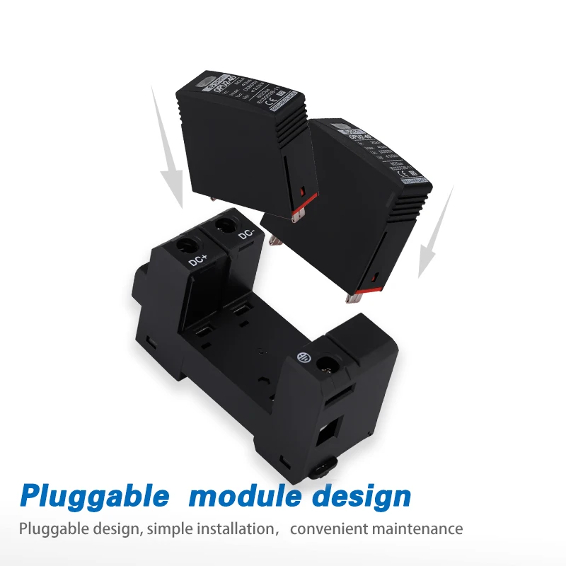 OPEN t1 t2 type 2 20ka 40ka 2p 3p 500v 800v 1000v dc pv spd surge protective device for solar system