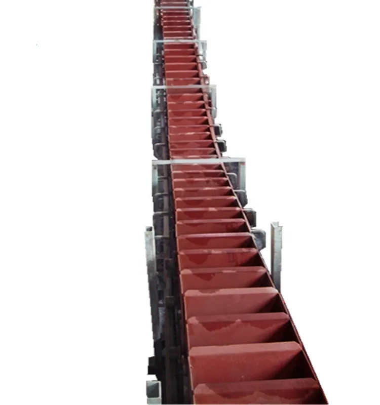 China Conveyor Equipment Chain Bucket Elevator  with hopper for  Slag /ash/Cement Limestone