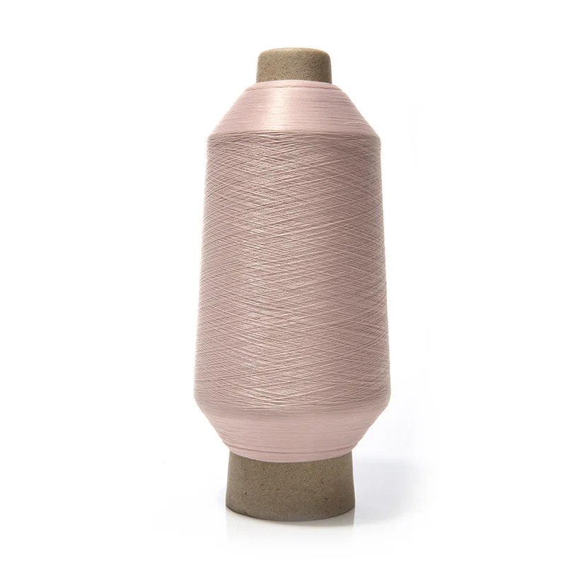 Custom Elastic Knitting Low Melt Fusion Skin Color Dyed Yarn DTY 70D 2 100Nylon 6 High Tenacity Filament Nylon Yarn for Socks 70