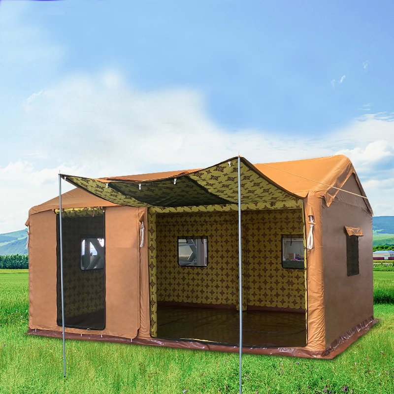 Middle East quick-opening storage camping tents waterproof camouflage glamping outdoor tents for Arab Qatar