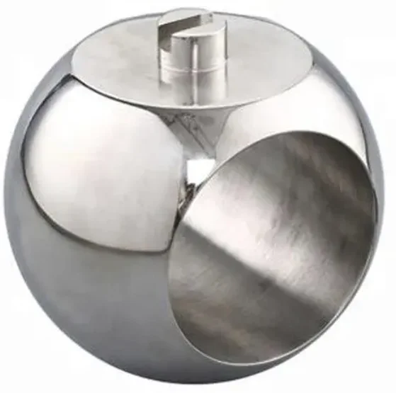 High Pressure Resistant CNC Machining Valved Parts Ball Floating Straight Through Valve Ball with Surface Treatment