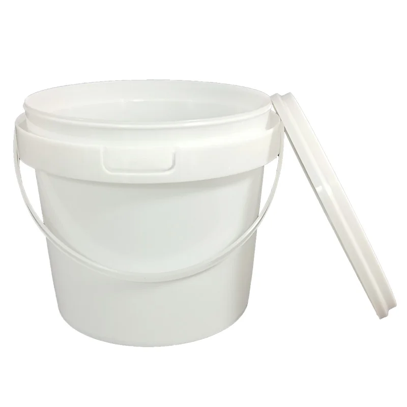 food bucket plastic with lid food grade plastic barrels for packaging wholesale round 1.5 liter yogurt bucket