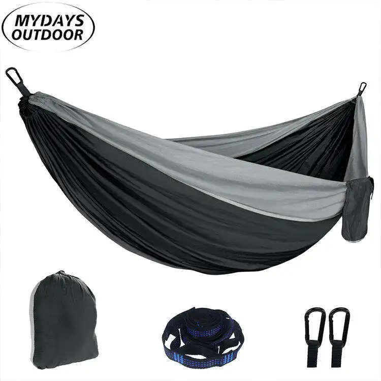 Mydays Outdoor Wholesale Customized Portatiles Nylon Hanging Camping Hammock for Travelers Beach Goers Tent Campers
