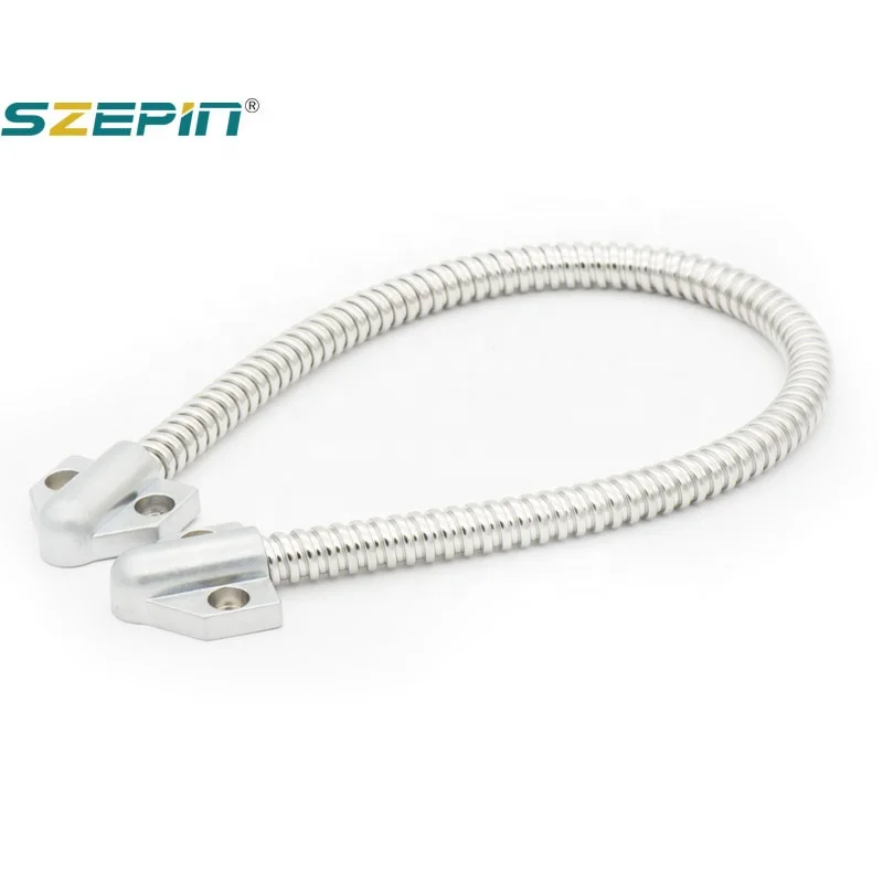  factory wholesale price stainless steel wire armored cable protector door loop with electric mortise surface