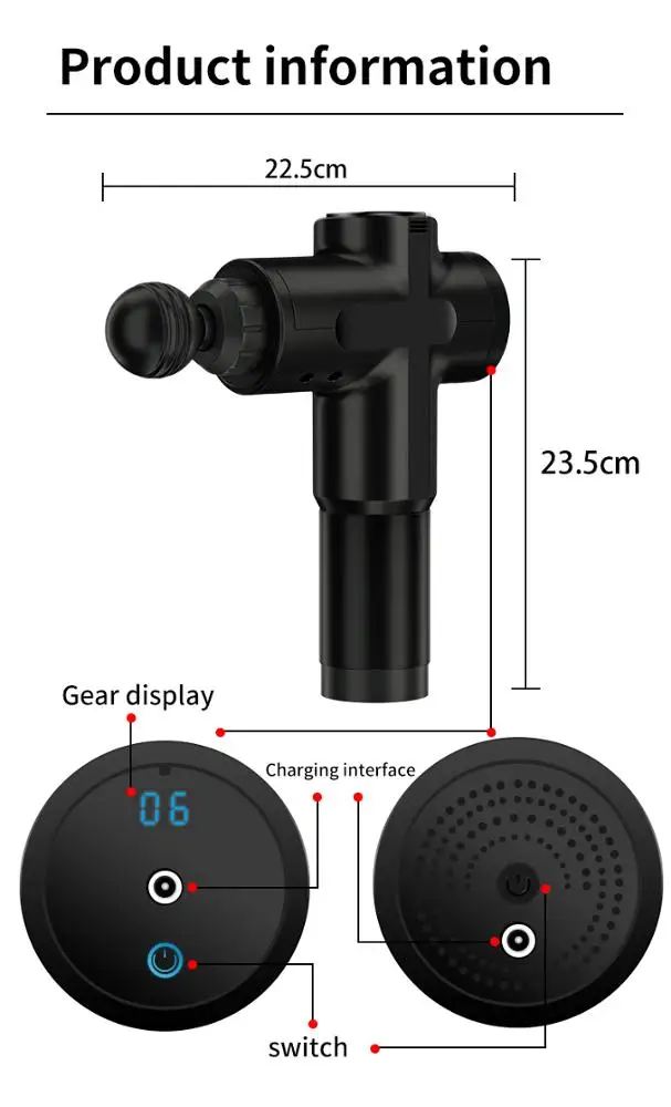 Electronic High Quantity Physical Therapy Device  Body Deep Muscle Percussion Massage Gun