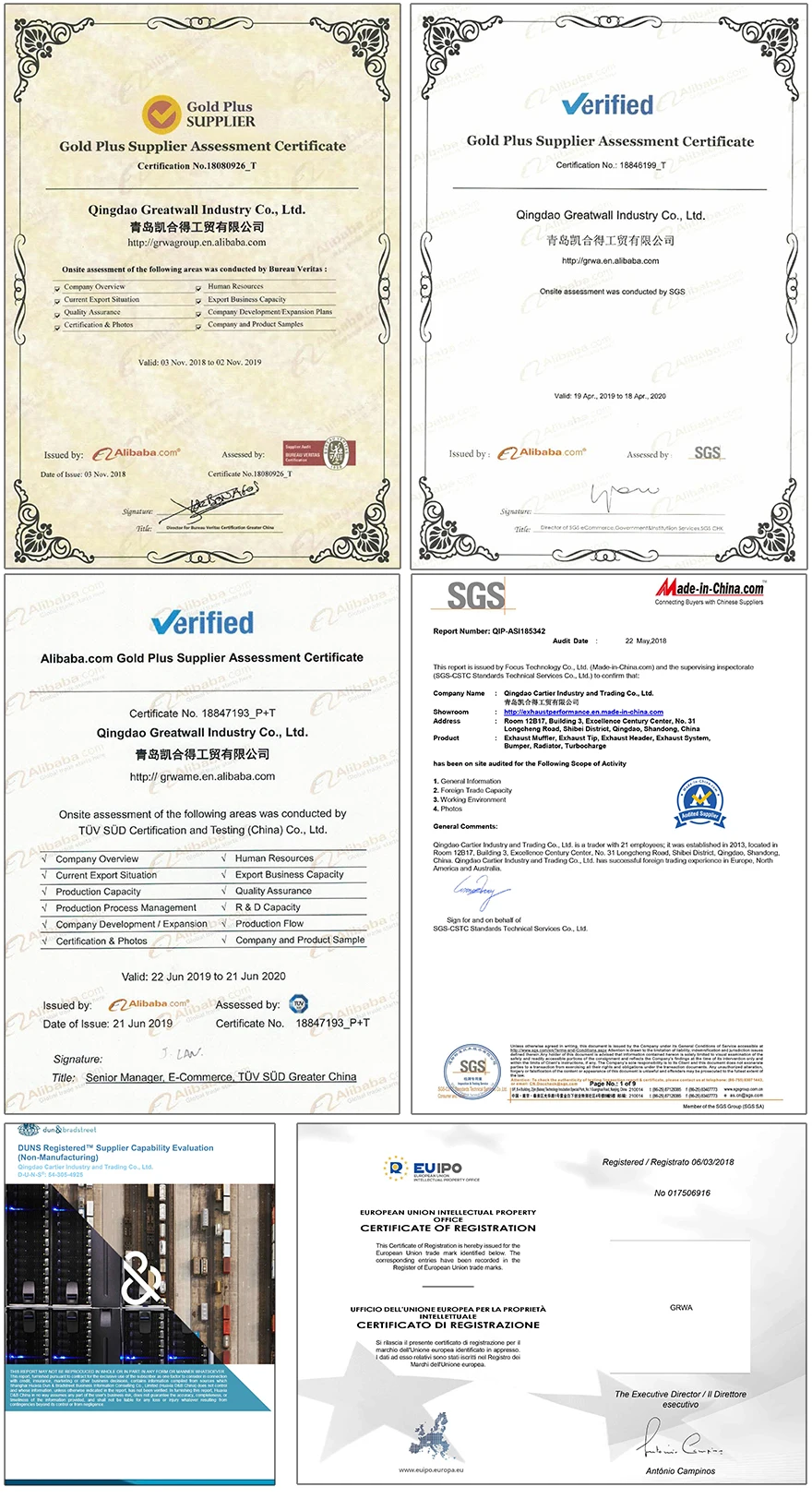 Exhaust Manufacturer Wholesale Modified Stainless Steel Exhaust Pipe System for BMW G38