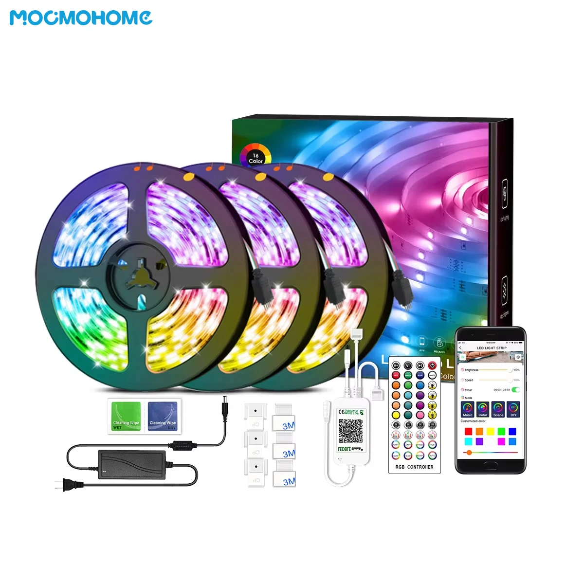 Оптовая продажа Wifi гибкий 12 В 5 м наружная 2835 5050 SMD RGB Водонепроницаемая неоновая светодиодная умная Светодиодная лента/Светодиодная