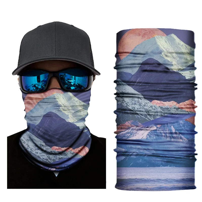 Rpet Yiwu Leo Apparel polyester Custom Bandana seamless tubular bandana Recycle bandana neck gaiter