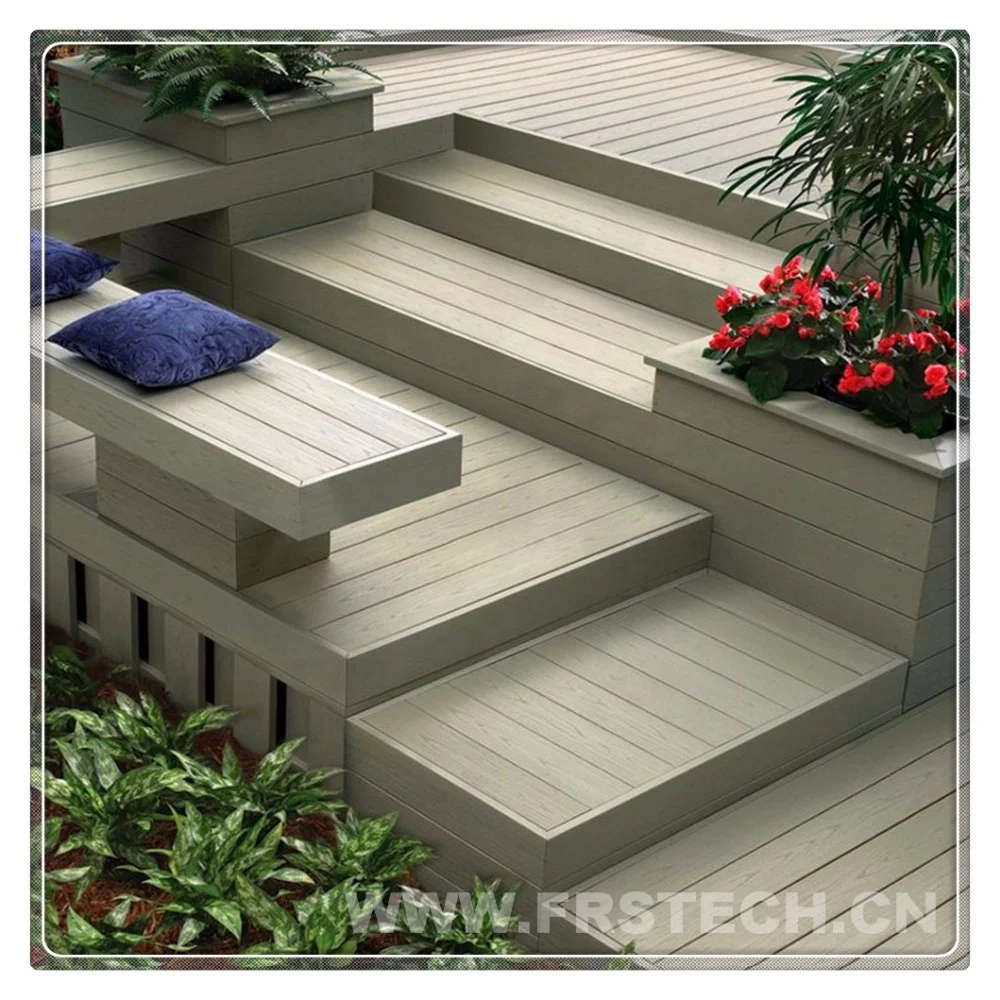 Ecological Solid Composite Wood Easy Install WPC Outdoor Floor system