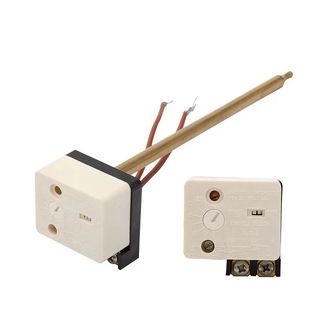 
WNC-14 Copper Tube Adjustable Manual Reset Bimetal Thermostat with Double safety 