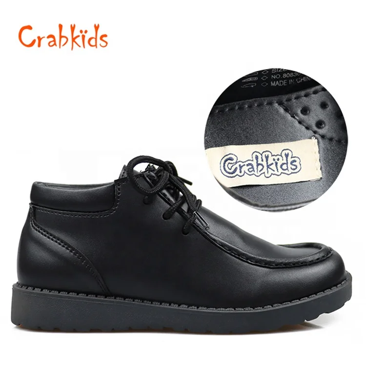 Crabkids Wholesale School Shoes with Black Buckle Strap for Boys