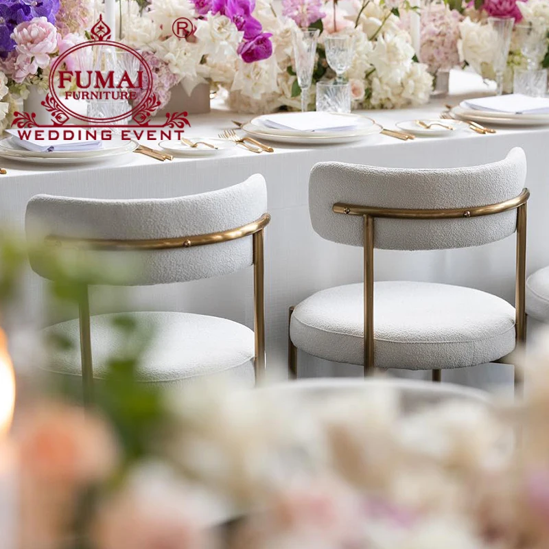 Wholesale New Design Banquet Stainless Steel Hall Gold Chair For Wedding Event