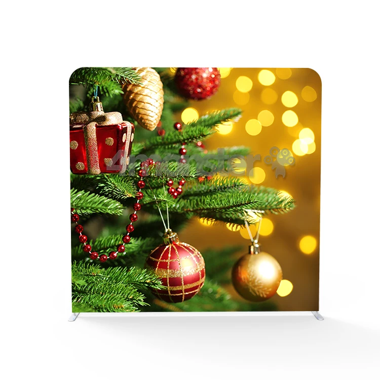 Custom printing double-sided tension fabric photo booth backdrop display