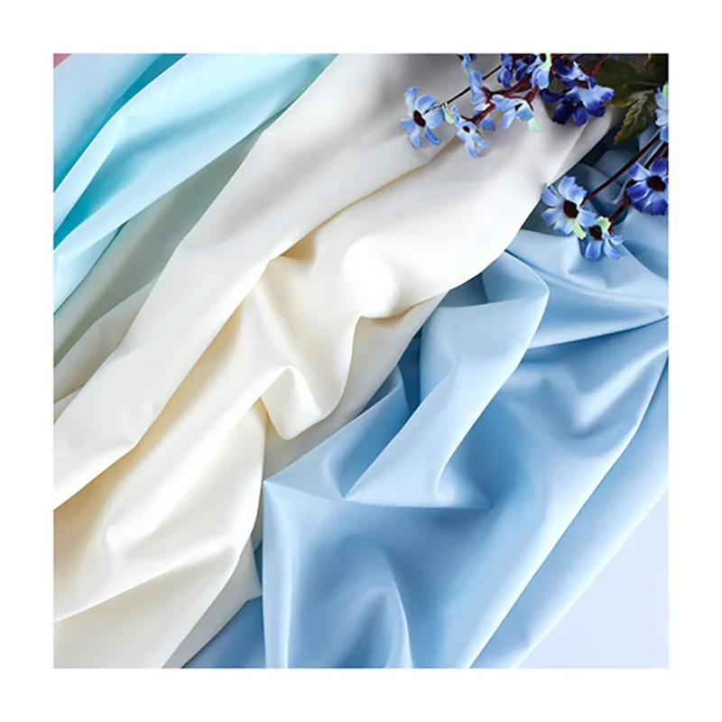 100D 110gsm 4 way stretch polyester woven fabric polyester elastane spandex super soft maza fabric