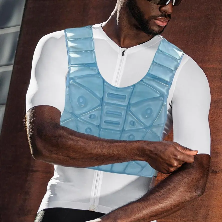Hot Sale OEM Men Outdoor Activities Blue PCM Phase Change Material Cooling Vest