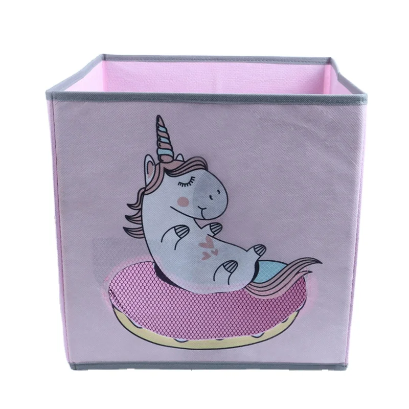 Wholesale Foldable Multipurpose Cardboard Drawer Square Cloth Storage Box Cube Bins Non Woven Fabric Storage Box